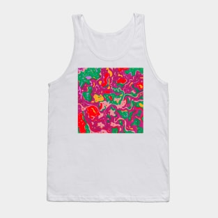 African Violet Amaranth Red Inkscape Tank Top